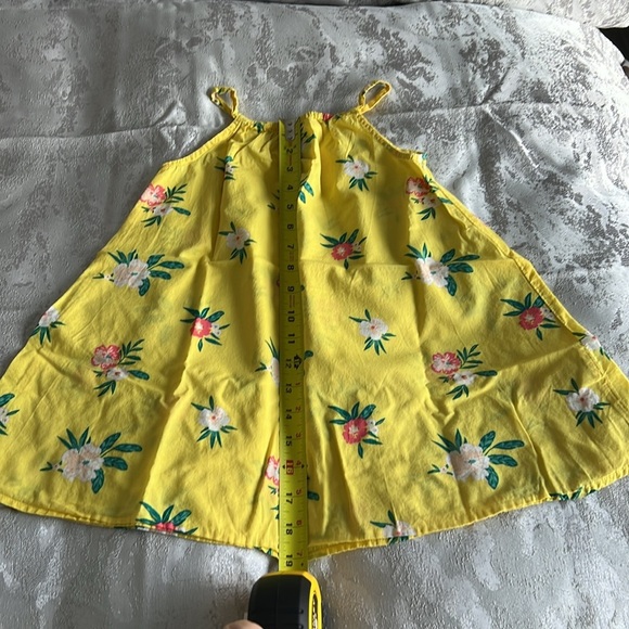 Old Navy toddler girls floral tropical like spaghetti strap dress - Picture 5 of 7